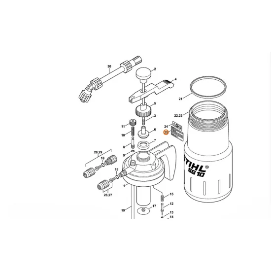 STIHL  Tabliczka informacyjna 0000 967 3502